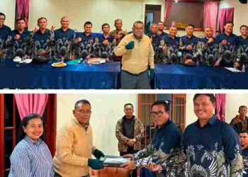 Batik Kasih untuk Bupati, Koor Ama Maranatha Wujudkan Syukur Lewat Kebersamaan dengan Bupati Vickner Sinaga
