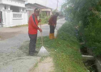 Sambut HUT ke-81 RI, Lurah Semula Jadi Gelar Gotong Royong