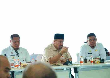 Komitmen Tingkatkan Pelayanan Kesehatan, Bupati Baharuddin Bertemu Dokter RSUD H OK Arya Zulkarnain