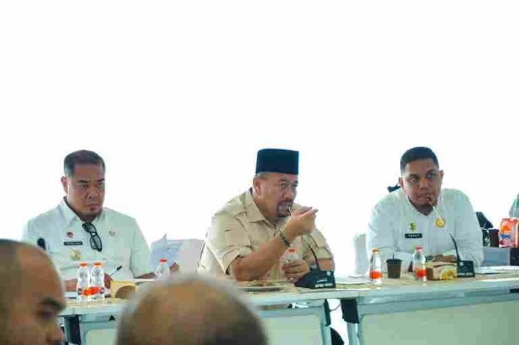 Komitmen Tingkatkan Pelayanan Kesehatan, Bupati Baharuddin Bertemu Dokter RSUD H OK Arya Zulkarnain