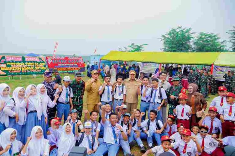 Bupati Baharuddin Apresiasi Keberhasilan TMMD ke – 129, Beri Manfaat Nyata bagi Masyarakat Batu Bara