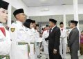 Wali Kota Tanjungbalai Kukuhkan 45 Anggota Paskibraka 2026