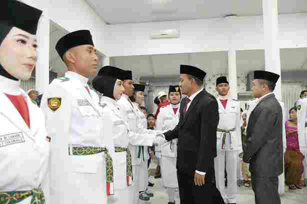 Wali Kota Tanjungbalai Kukuhkan 45 Anggota Paskibraka 2026