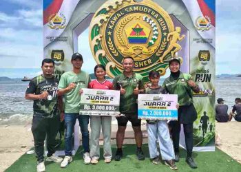 Dandim 0206/Dairi Puji Prestasi Heppy dan Jesika, Dua Pelajar Dairi Naik Podium di Sibolga