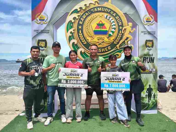 Dandim 0206/Dairi Puji Prestasi Heppy dan Jesika, Dua Pelajar Dairi Naik Podium di Sibolga