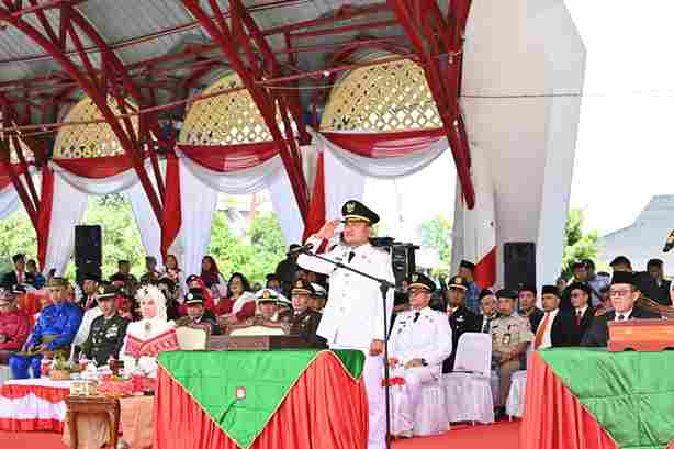 Pemko Tanjungbalai Gelar Upacara HUT ke-81 RI di Lapangan Sultan Abdul Jalil Rahmadsyah