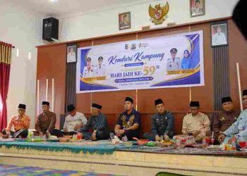 Dalam Rangka Menyambut Hari Jadi Desa Simpang Dolok, Wabup Syafrizal Hadiri Kenduri Kampung