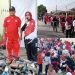 Meriahkan HUT ke 81 Kemerdekaan RI, Panitia Nagori Bandar Masilam Satu Gelar Jalan Santai