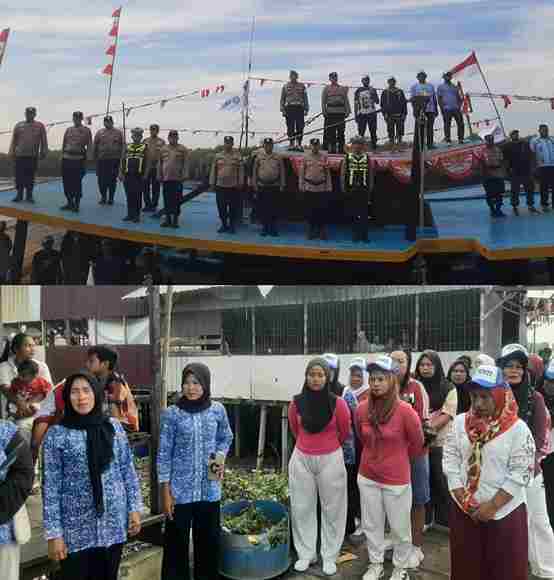 Merajut Kedaulatan dan Kebersamaan: Polres Pelabuhan Belawan Bersama Nelayan Tradisional KNTI Merayakan HUT ke-81 Republik Indonesia