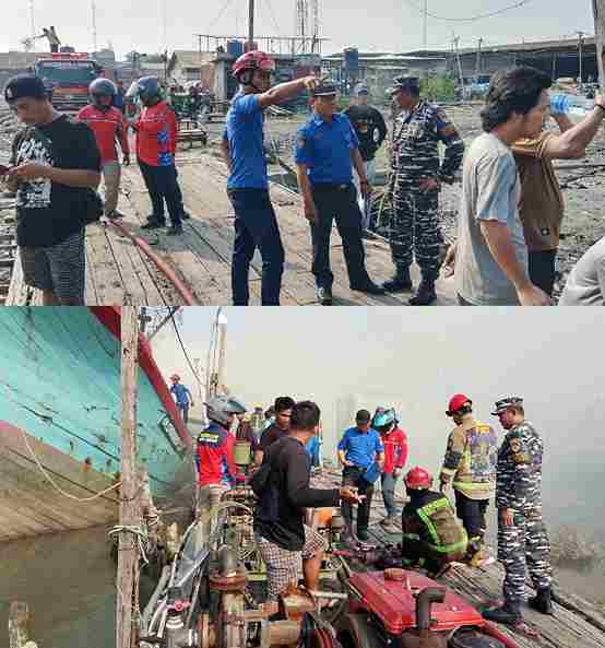 Amuk Api di Jantung Gabion: Kesigapan Presisi TNI AL Penyelamatan Sektor Maritim Belawan