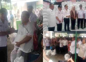 Wali Kota Tebing Tinggi H Iman Irdian Saragih Tinjau Penyaluran Cadangan Pangan Pemerintah di Kelurahan Mekar Sentosa