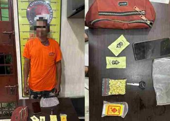 100 Butir Diduga Ekstasi Diamankan, Sat Res Narkoba Polres Langkat Tangkap Pria 49 Tahun