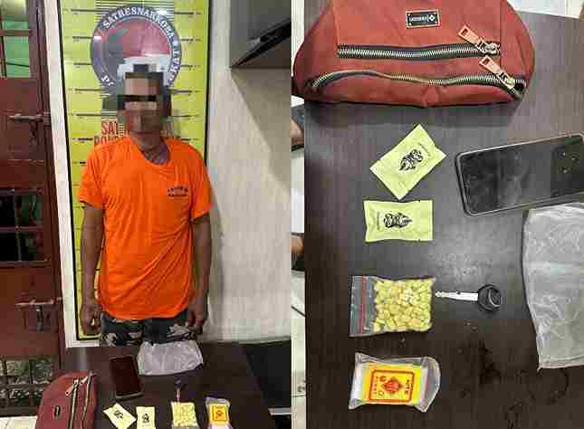 100 Butir Diduga Ekstasi Diamankan, Sat Res Narkoba Polres Langkat Tangkap Pria 49 Tahun