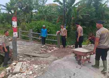 Terobosan Infrastruktur Jembatan Merah Putih Presisi di Klambir V Kebun Hamparan Perak