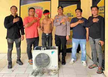 Polsek Talawi Amankan Pelaku Pencurian Outdoor AC Milik Telkomsel