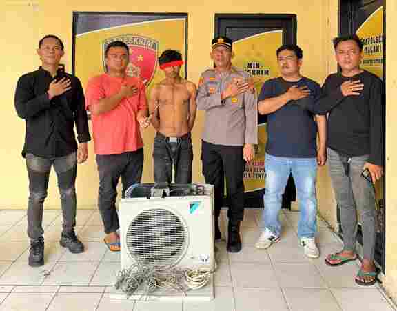 Polsek Talawi Amankan Pelaku Pencurian Outdoor AC Milik Telkomsel