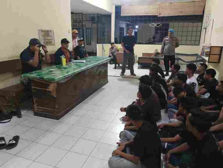 Polsek Buntu Pane Sergap Puluhan Remaja Diduga Hendak Balap Liar, 21 Sepeda Motor Diamankan