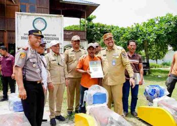 Dukung Swasembada Pangan Bupati Batu Bara Ikut Panen Padi dan Salurkan Bantuan Pertanian