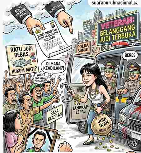 Dugaan Tangkap Lepas Ratu Judi Ikan Pipit: Anomali Hukum Kasus Pembunuhan Driver Ojol, Propam dan Kompolnas Didesak Audit Investigatif Penyidik Poldasu