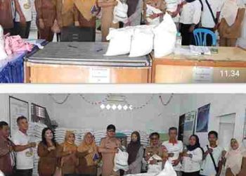 Camat Monitoring Penyaluran Bantuan Pangan Dari Bulog di Lima Kelurahan se-Kecamatan Datuk Bandar