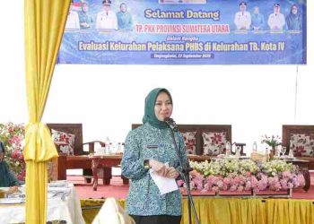 Kunjungan Tim PKK Sumut Dalam Evaluasi Lomba PHBS di Kelurahan TB Kota IV Tanjungbalai