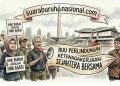 Demonstrasi Massal Buruh Mengawal RUU Perlindungan Ketenagakerjaan