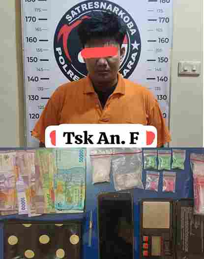 Satresnarkoba Polres Batu Bara Amankan Pria Berinisial F, Sita Sabu dan 21 Butir Ekstasi