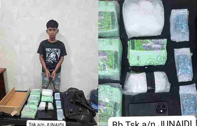 Satres Narkoba Polres Asahan Gagalkan Pengiriman 5 Kg Sabu dan 285 Butir Ekstasi ke Madura
