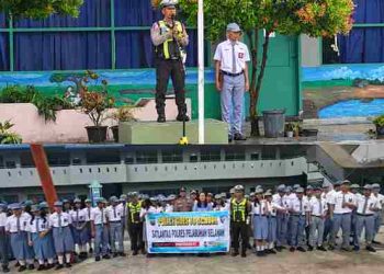 Menegaskan Supremasi Keselamatan di Eraproduktif, ​Akselerasi Presisi Polres Pelabuhan Belawan: Internalisasi Doktrin Safety Riding dan Edukasi Preventif di Yayasan Perguruan Kristen Hosana