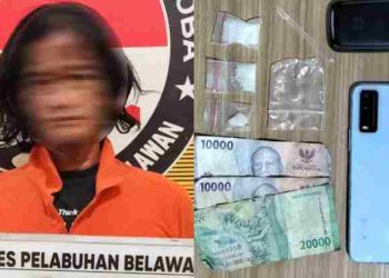 Sat Narkoba Polres Pelabuhan Belawan Lumpuhkan Jaringan Mikro Metamfetamin di Manunggal
