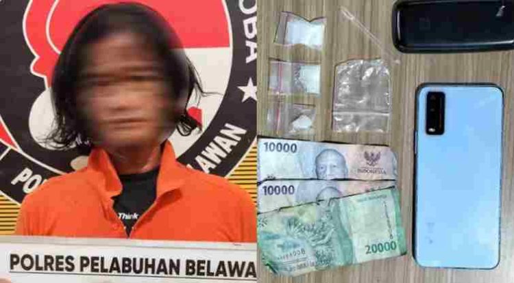 Sat Narkoba Polres Pelabuhan Belawan Lumpuhkan Jaringan Mikro Metamfetamin di Manunggal