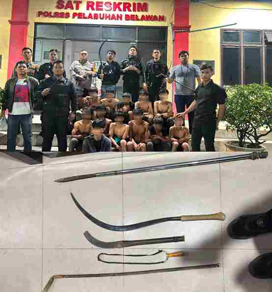 Tim Macan Polres Pelabuhan Belawan Strip Faksi Geng Motor dan Tawuran di Dua Episentrum Kerawanan