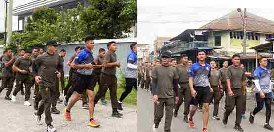 Subdenpom I/5-1 dan Termbekang Belawan Perkuat Interoperabilitas Institusional dan Optimalisasi Fisio Psikologis Melalui Olahraga Bersama