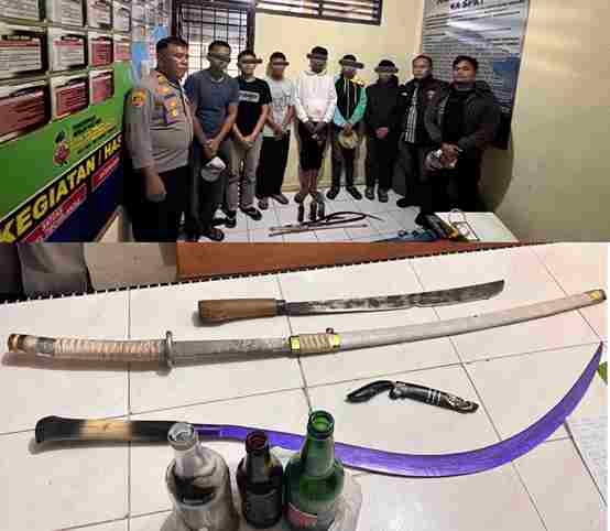 Enam Remaja Diamankan Bawa Sajam dan Molotov, Diduga Hendak Tawuran di Surbakti