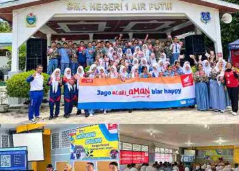 Safety Riding di SMAN 1 Air Putih, Pelajar Diingatkan 4 Perilaku Pemicu Kecelakaan