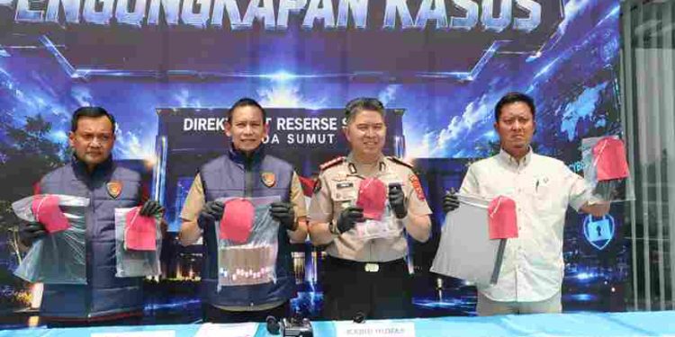 Ditressiber Polda Sumut Bongkar Jaringan Judi Online, Dua Orang Jadi Tersangka