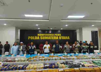 Polda Sumut Ungkap Tiga Kasus Narkoba, Sita 244 Kg Sabu