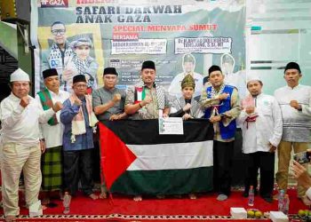 Bupati Batu Bara Sambut Safari Dakwah Anak Palestina, Salurkan Tali Asih dan Santunan Kepada Anak Yatim