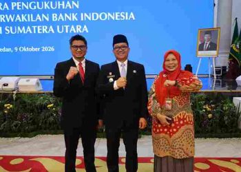 Wawako Tanjungbalai Hadiri Pengukuhan Ameriza Ma’ruf Moesa Sebagai Kepala Perwakilan BI Sumut