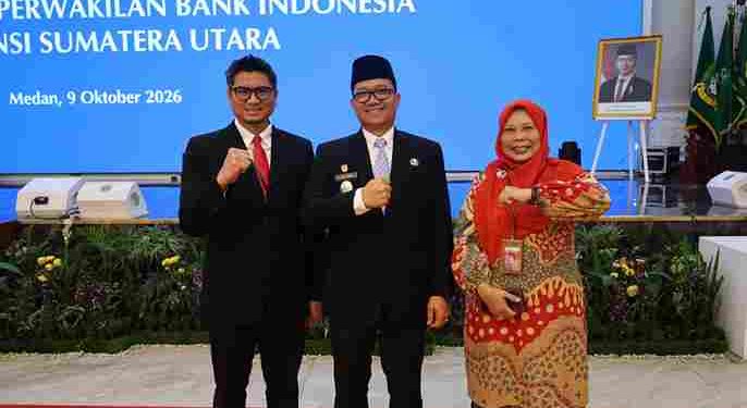 Wawako Tanjungbalai Hadiri Pengukuhan Ameriza Ma’ruf Moesa Sebagai Kepala Perwakilan BI Sumut
