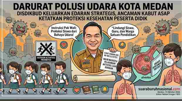 Darurat Polusi Udara Kota Medan: Disdikbud Keluarkan Edaran Strategis, Ancaman Kabut Asap Ketatkan Proteksi Kesehatan Peserta Didik