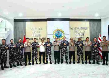 Kapolda Sumut Sambangi Kodaeral I Belawan, Kolaborasi Jaga Kondusifitas Wilayah