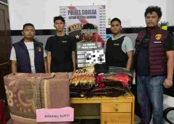 Polres Sibolga Ungkap Pencurian Rumah, Gasak Motor hingga 30 Kain Ulos Batak