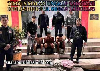 Timsus Macan Ringkus Terduga Pelaku Vandalisme Infrastruktur di Medan Labuhan