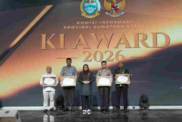 Kapolda Sumut Raih Penghargaan Achievement Person, Polda Sumut Predikat Informatif di KI Award 2026