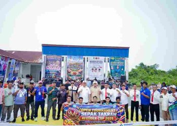 Buka Turnamen Sepak Takraw Reguder Cup 2026, Bupati Baharuddin Dorong Pengembangan Olahraga dan Pencegahan Narkoba