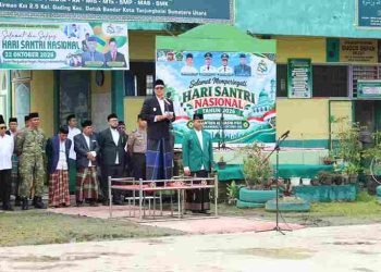 Wawako Tanjungbalai Inspektur Upacara Peringatan Hari Santri Nasional 2026
