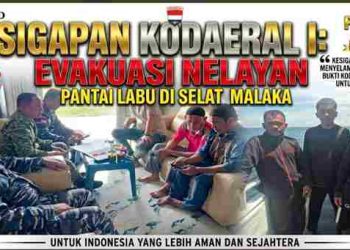 Kesigapan Kodaeral I Mengkoordinasikan Evakuasi Nelayan Pantai Labu yang Karam di Selat Malaka