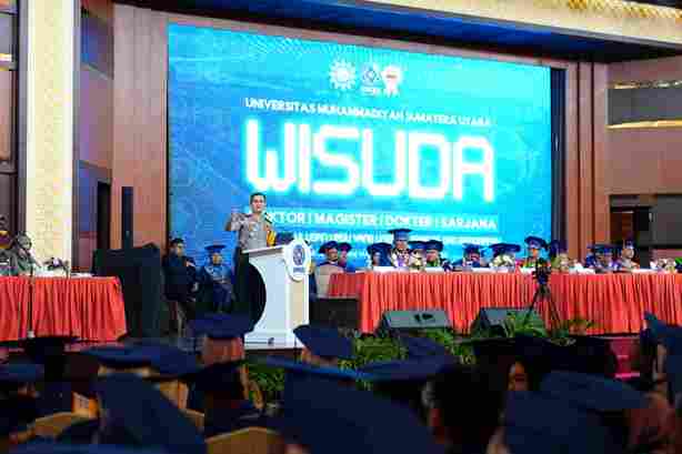 Kapolda Sumut Ajak Wisudawan UMSU Jaga Persatuan dan Semangat Nasionalisme