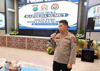 Gelar Acara Tatap Muka, Kapolda Sumut Harap Insan Pers Mampu Pererat Hubungan Kemitraan, Tangkal Penyebaran Hoaks dan Disinformasi, Dukung Penegakan Hukum yang Profesional dan Berkeadilan